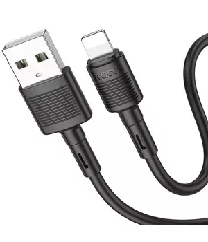 Дата кабель Hoco X83 Victory USB to Lightning (1m) Black