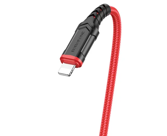 Дата кабель Borofone BX67 USB to Lightning (1m) Красный