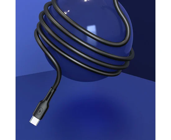 Дата кабель USAMS US-SJ406 U43 Type-C to Lightning PD Fast Charging (1.2m) Чорний