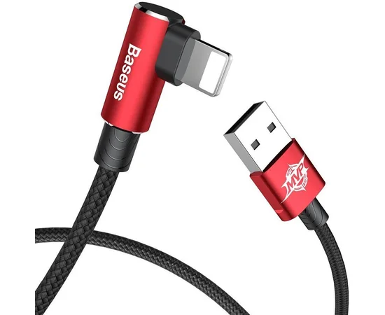 Дата кабель Baseus MVP Elbow Lightning Cable 2.4A (1m) (CALMVP) Red