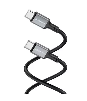 Дата кабель Borofone BX83 Famous PD60W Type-C to Type-C Black