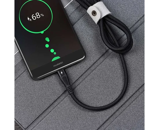 Дата кабель Hoco U53 Flash Type-C Cable (5A) (1.2m) black