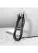 Дата кабель Baseus Cafule Type-C Cable 3A (0.5m) Серый / Черный