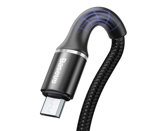Дата кабель Baseus Halo Data Micro USB Cable 3A (0.5m) Черный