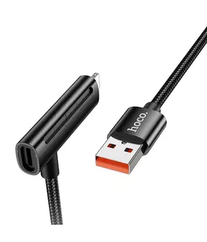 Дата кабель Hoco U135 Incredible 2in1 USB to Lightning/Type-C (1m) Black