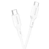 Дата кабель Borofone BX70 Type-C to Type-C 60W (1m) Белый