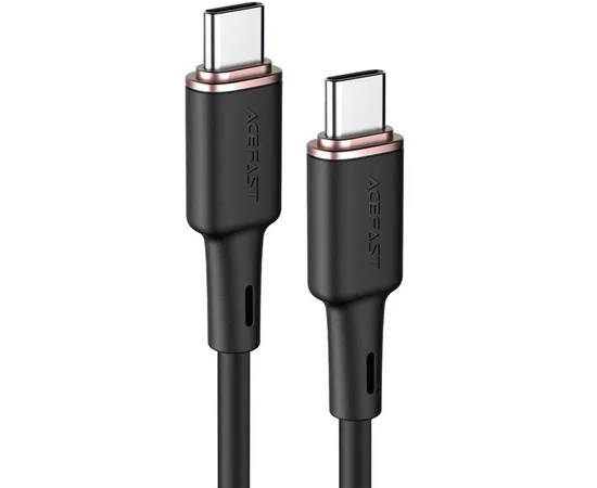 Дата кабель Acefast C2-03 USB-C to USB-C zinc alloy silicone (1m) Black