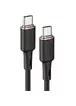 Дата кабель Acefast C2-03 USB-C to USB-C zinc alloy silicone (1m) Black