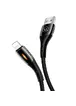 Дата кабель USAMS US-SJ344 Smart Power-off Lightning Cable U-Tone (1.2m) Чорний