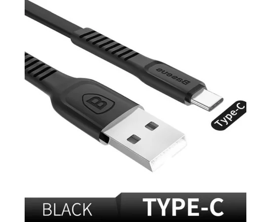 Дата кабель Baseus Tough USB to Type-C 2A (1m) Черный