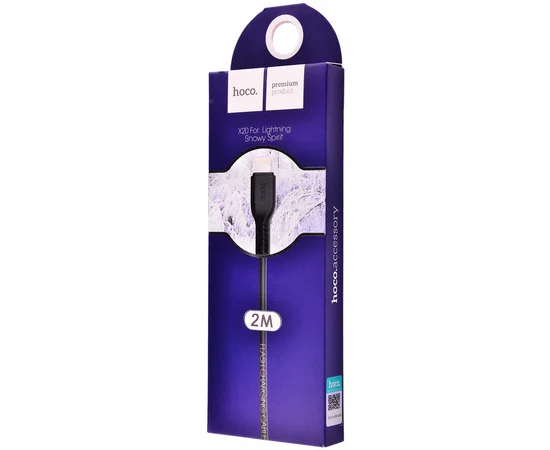 Дата кабель Hoco X20 Lightning (2m) Черный