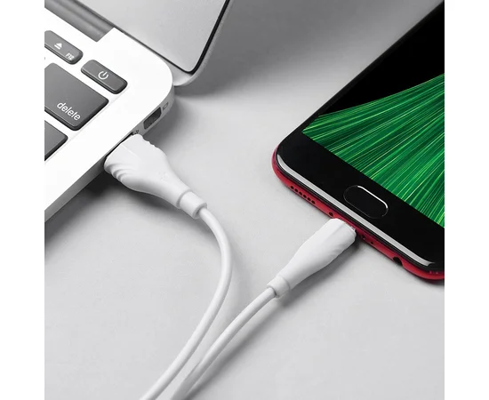 Дата кабель Borofone BX18 Optimal USB to MicroUSB (2m) Білий