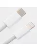 Дата кабель USB-C to Lightning FineWoven Mac PD for Apple (AAA) (1m) (no box) White