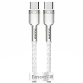 Дата кабель Baseus Cafule Series Metal Type-C to Type-C 100W (1m) Белый