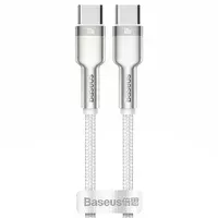 Дата кабель Baseus Cafule Series Metal Type-C to Type-C 100W (1m) Белый