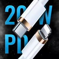 Дата кабель Usams US-SJ485 U63 Type-C To Lightning 20W PD (2m) Белый