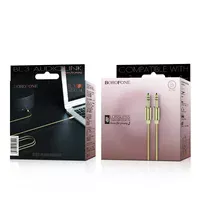 Аудіо кабель Aux Borofone BL3 Audiolink Золотий