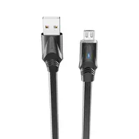 Дата кабель Borofone BU12 Synergy USB to MicroUSB (1.2m) Чорний