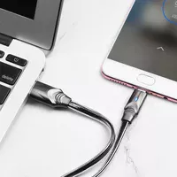 Дата кабель Borofone BU12 Synergy USB to MicroUSB (1.2m) Чорний