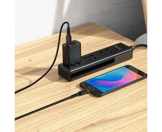 Дата кабель Hoco X59 Victory USB to MicroUSB (1m) Черный