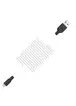 Дата кабель Hoco X21 Plus Silicone MicroUSB Cable (1m) Черный / Белый