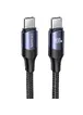 Дата кабель USAMS US-SJ524 U71 Type-C to Type-C PD 100W (1.2m) Black
