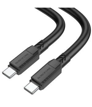 Дата кабель Borofone BX81 Type-C to Type-C 60W (1m) Чорний