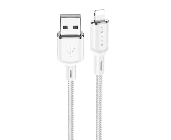 Дата кабель Borofone BX90 Cyber USB to Lightning (1m) White