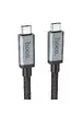 Дата кабель Hoco US06 Type-C to Type-C 100W USB3.2 20Gbps (1m) Black