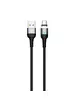 Дата кабель USAMS US-SJ327 U28 Magnetic USB to Type-C (1m) (3A) Сірий