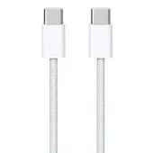 Дата кабель для Apple iPhone USB-C to USB-C FineWoven (AAA grade) (1m) (box) Білий