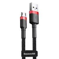 Дата кабель Baseus Cafule MicroUSB Cable 1.5A (2m) Червоний / Чорний