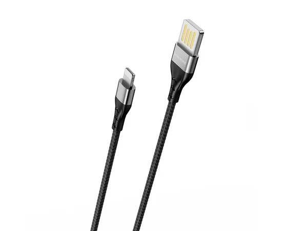 Дата кабель Borofone BU11 Tasteful USB to Lightning (1.2m) Черный