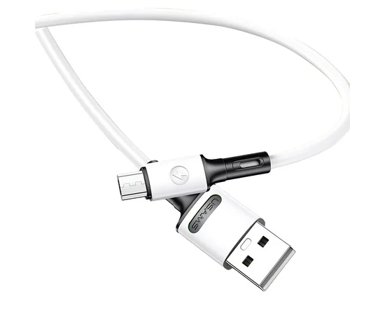 Дата кабель USAMS US-SJ435 U52 USB to MicroUSB (1m) Білий
