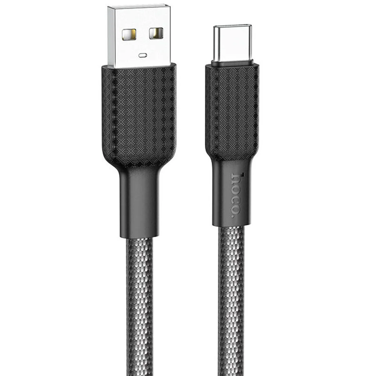Дата кабель Hoco X69 Jaeger USB to Type-C (1m) Black / White