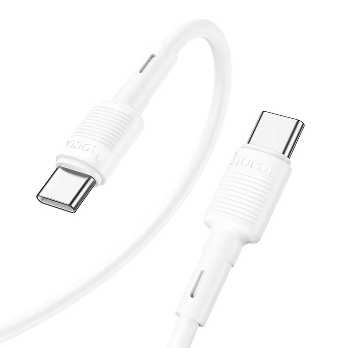 Дата кабель Hoco X83 Victory PD 60W Type-C to Type-C (1m) White