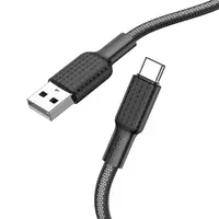 Дата кабель Hoco X69 Jaeger USB to Type-C (1m) Black / White