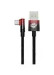 Дата кабель Baseus MVP 2 Elbow-shaped USB to Type-C 100W (1m) (CAVP000420) Black / Red