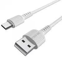 Дата кабель Borofone BX16 USB to MicroUSB (1m) Білий