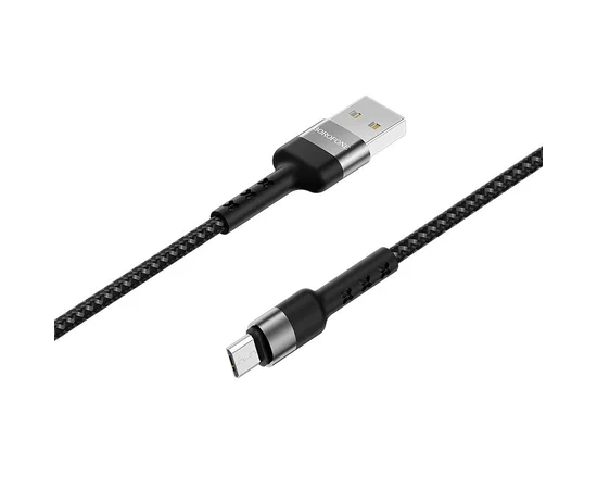 Дата кабель Borofone BX34 Advantage USB to MicroUSB (1m) Черный