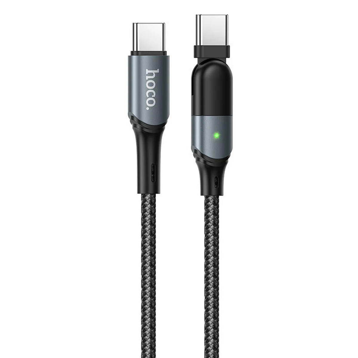 Дата кабель Hoco U100 "Orbit" Type-C to Type-C 100W (1.5m) Черный