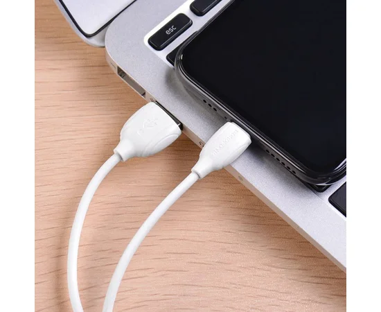 Дата кабель Borofone BX19 USB to Lightning (1m) Білий