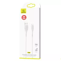 Дата кабель Usams US-SJ371 U-38 USB to Lightning 2A (1m) Белый