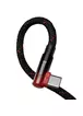 Дата кабель Baseus MVP 2 Elbow-shaped Type-C to Type-C 100W (1m) (CAVP000620) Black / Red