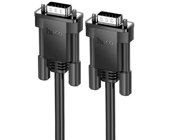 Дата кабель Hoco US11 VGA male to VGA male HD (1m) Black