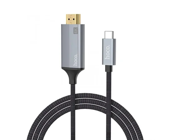Переходник Hoco UA13 Type-C to HDMI (1.8М) Черный
