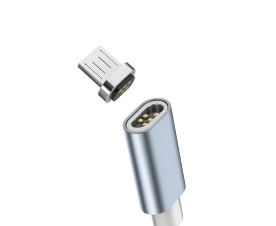 Дата кабель Hoco Magnetic U40А плетеный USB to MicroUSB (1m) Серый