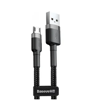 Дата кабель Baseus Cafule MicroUSB Cable 1.5A (2m) Сірий / Чорний