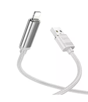 Дата кабель Hoco U127 Power USB to Lightning Silver / Gray