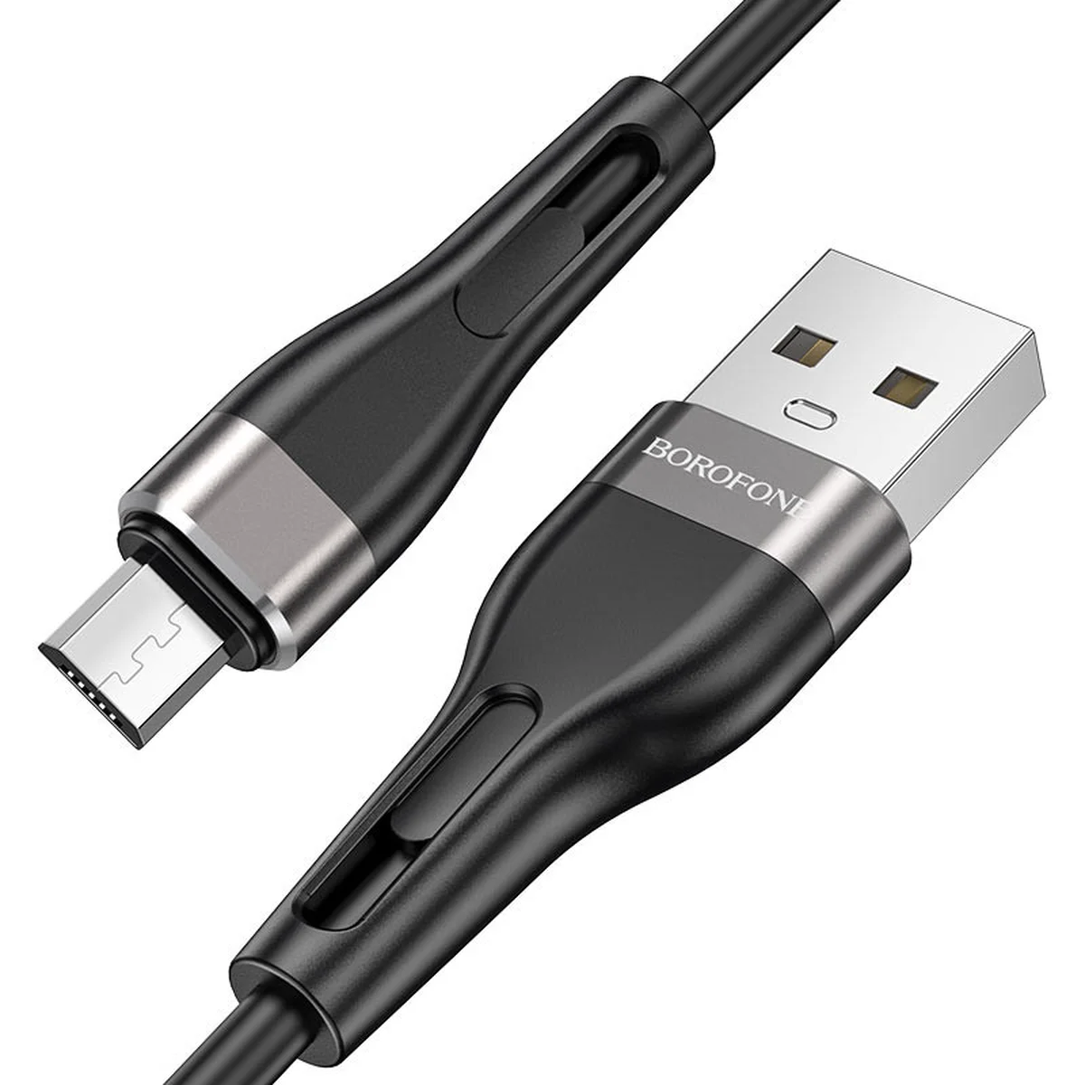 Дата кабель Borofone BX46 Rush USB to MicroUSB (1m) Чорний